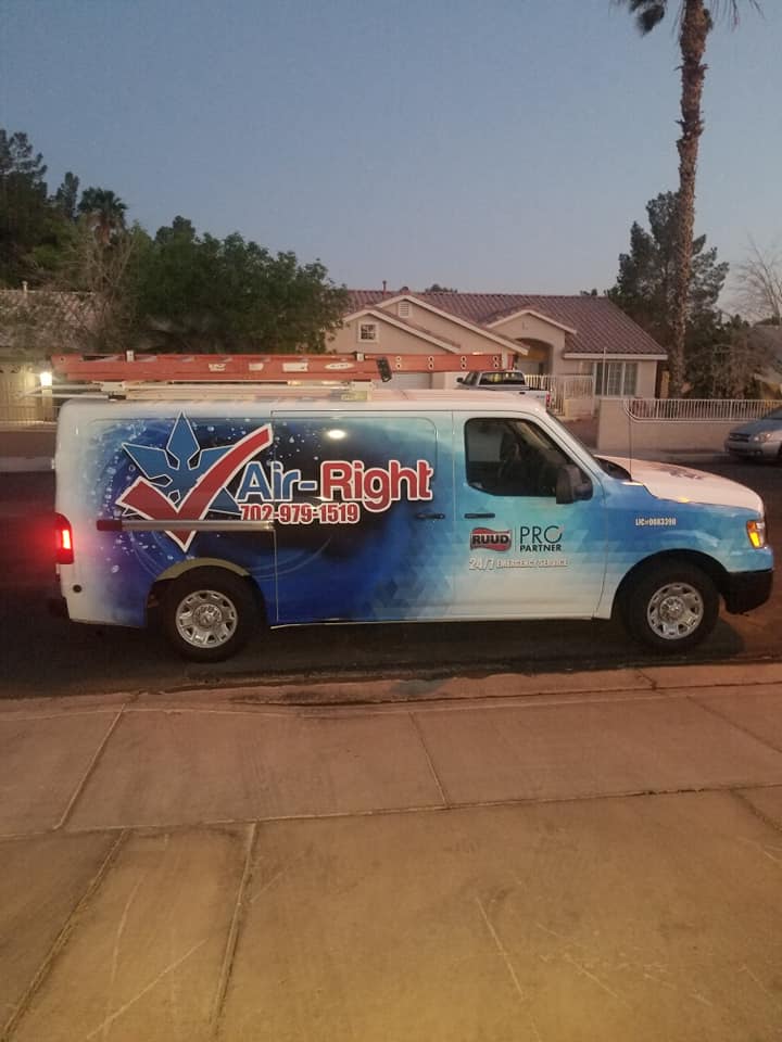 Air-Right HVAC field work in the Las Vegas valley