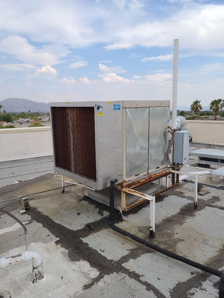 Rooftop evaporative cooler service in Las Vegas